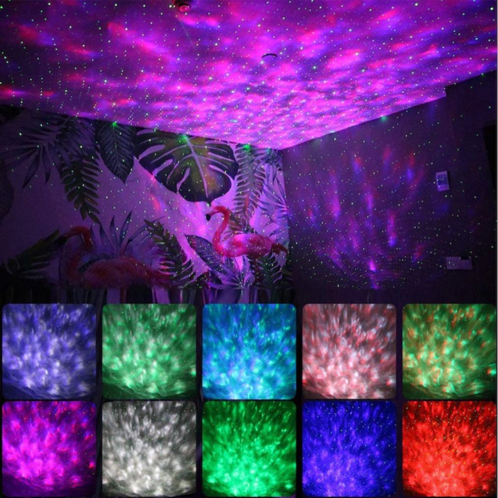 Projektor Gwiazd Kula Lampka Led Nocna Głośnik Bluetooth