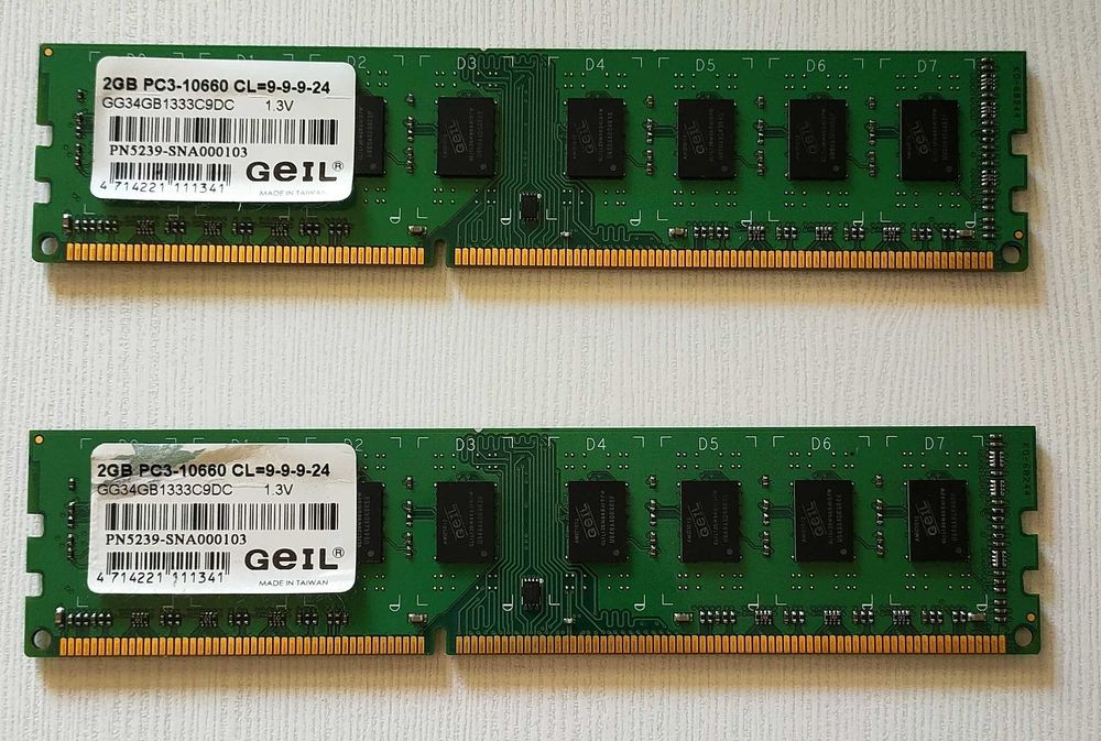 Pamięć Ram DDR3 2x2GB GEIL 1333MHz CL9