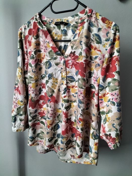 Bluzka koszula M w kwiaty