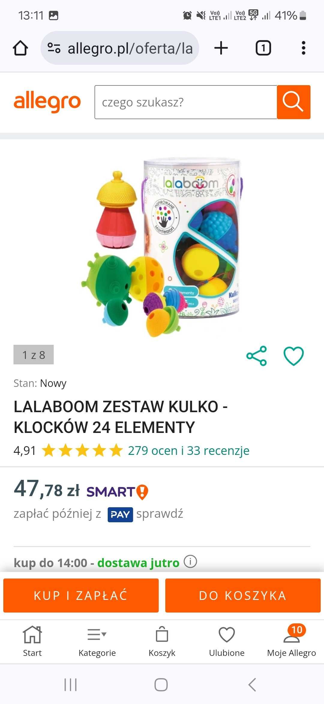 Zabawki kulko-klocki i mozaika