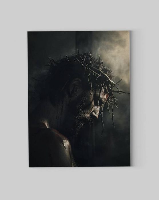 Obraz na płótnie Jezus Chrystus w koronie cierniowej modlący się 60x80