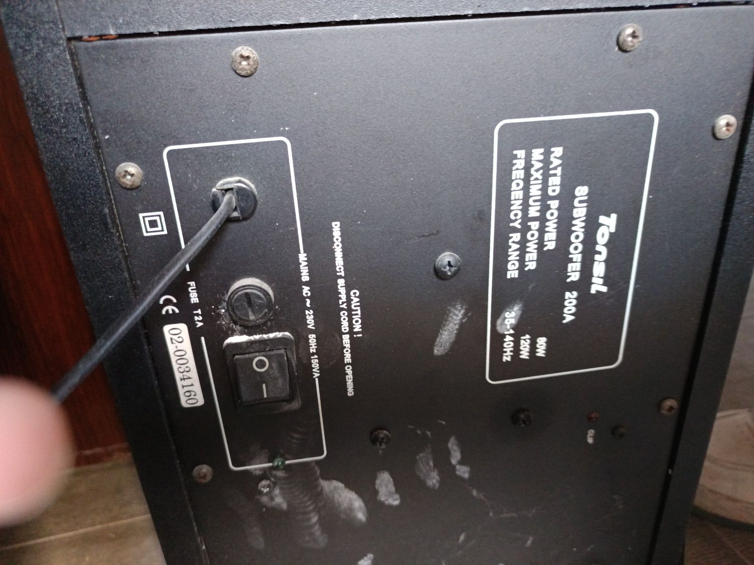 Subwoofer plus 2 kolumny