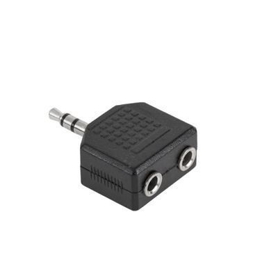 Adapter Złącze Jack Wtyk 3.5 - Gniazdo 3.5X2