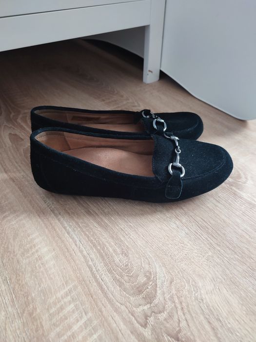 Buty czarne  mokasyny