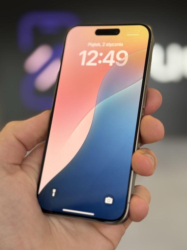 RATY 0% iPhone 15 Pro 256GB BATERIA 93% GWARANCJA 12 miesięcy!!!