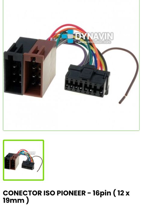 Перехідник автомагнітол Японія на Евро ISO Honda, Acura, Fiat, Opel