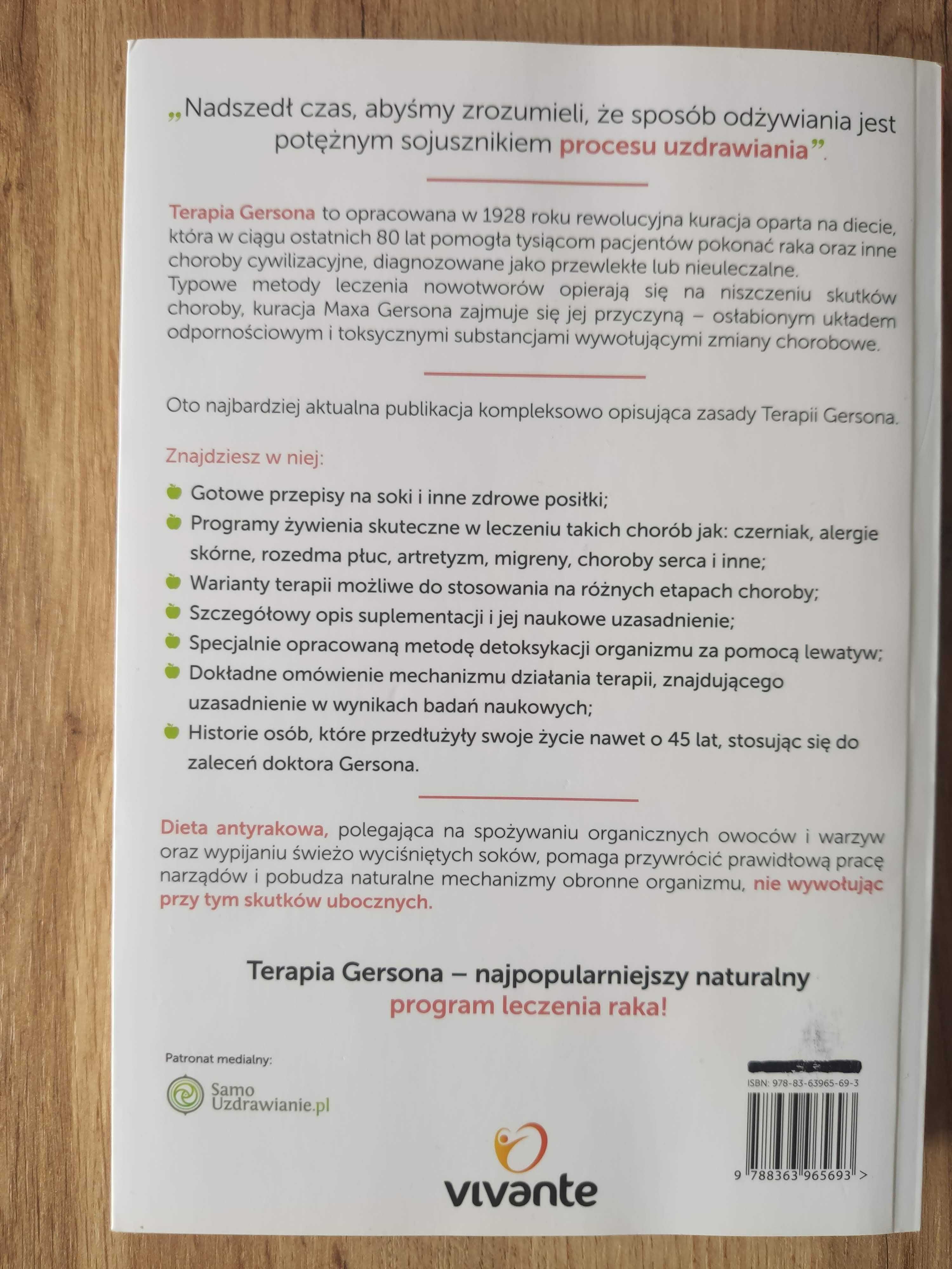 Książka "CUD terapii Gersona" - Charlotte Gerson, Morton Walker