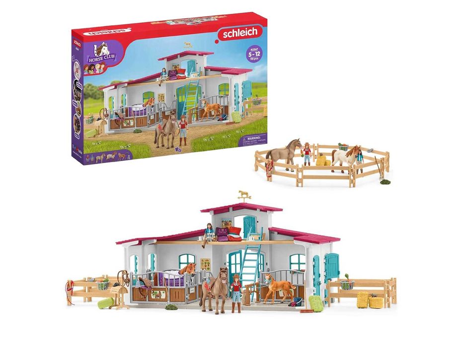 Konie Schleich Centrum Jeździeckie Stajnia Schleich + Akcesoria ZESTAW