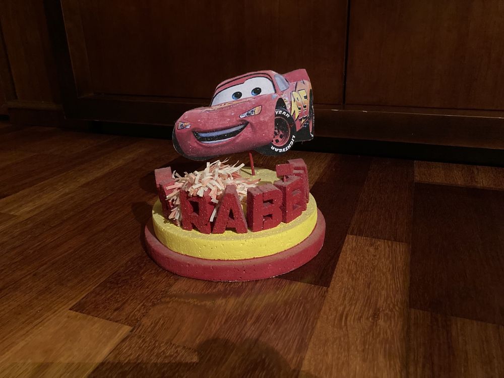 Faísca McQueen e Mickey - decoração Disney bolo aniversário