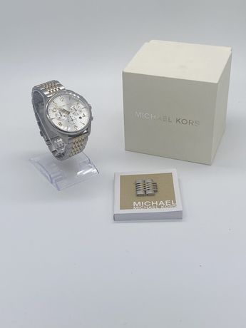 Zegarek męski Michael Kors MK8660 Srebrny złoty Bransoleta Premium