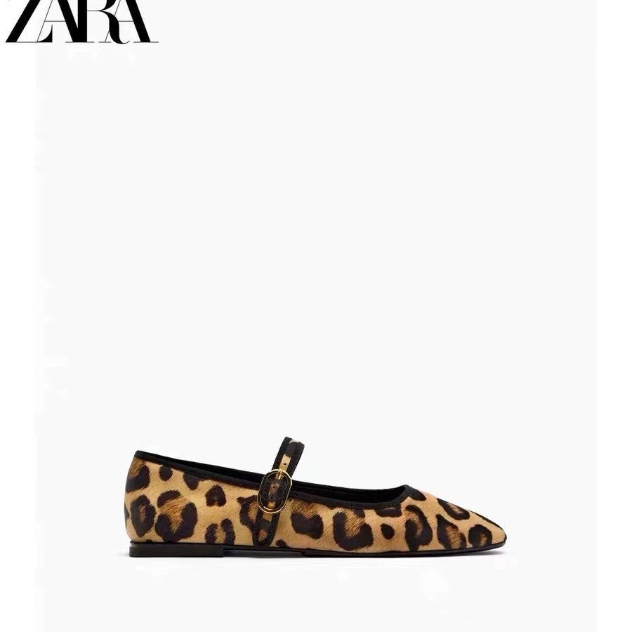 Балетки леопардовые zara