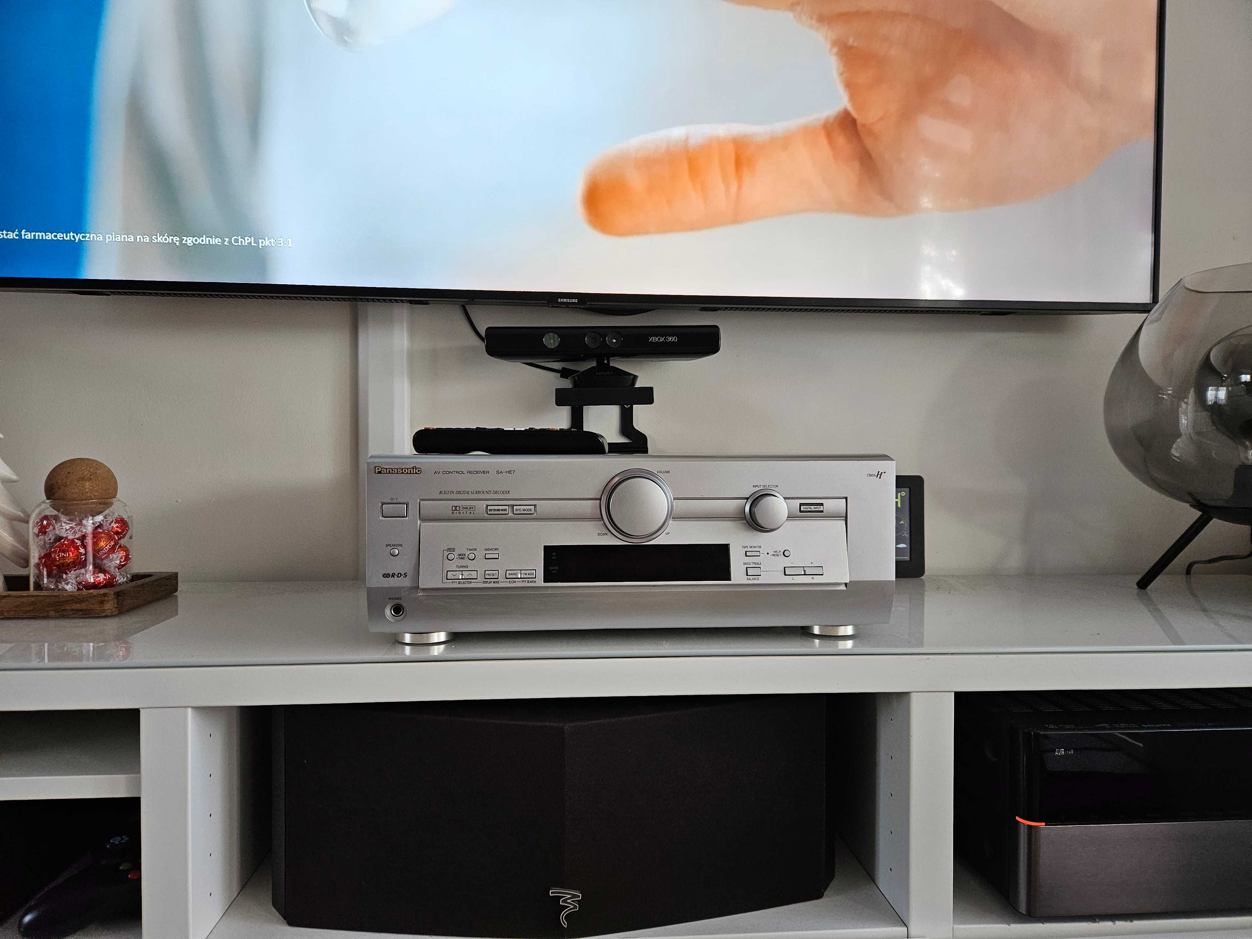 Wzmacniacz amplituner technics Panasonic sa he7 optical bluetooth