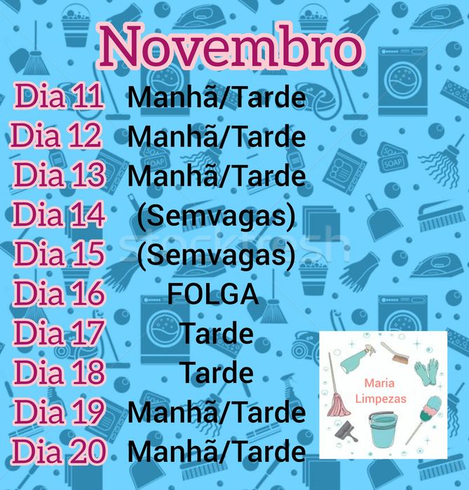 Com preguiça para limpar? Horário disponível no site