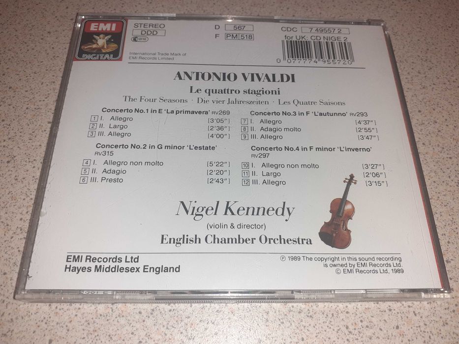 CD - Nigel Kennedy "Vivaldi - 4 seasons"