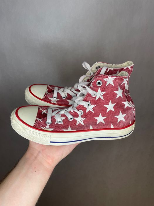 Converse wysokie czerwone 37