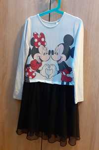 Sukienka C&A roz 140 Minnie Mouse długi rękaw