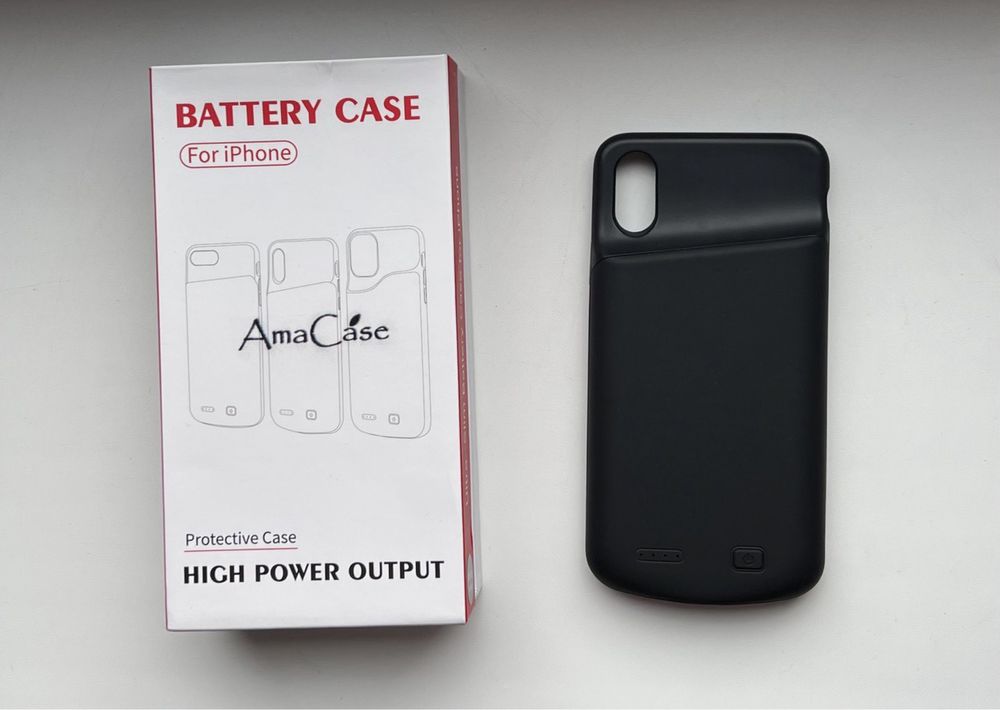 Чохол-акумулятор AmaCase для iPhone X/XS (4000 мАч)