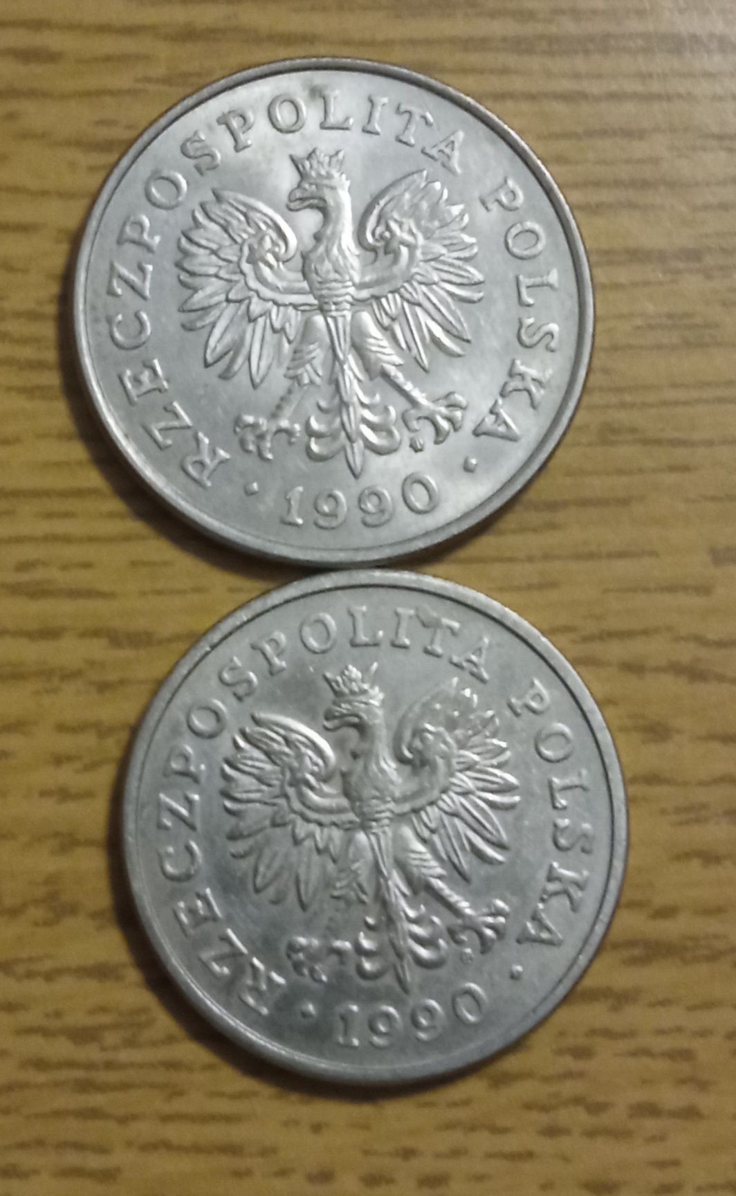Moneta 50 i 100 zł z 1990 roku