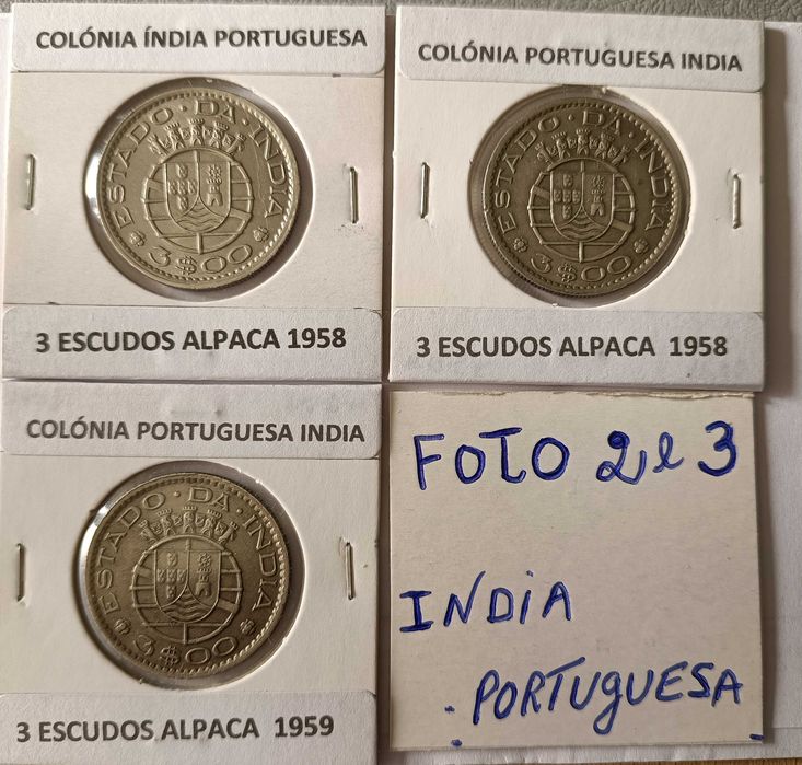Moedas de Escudo Portuguesas Circuladas na Ex Colónia da Índia