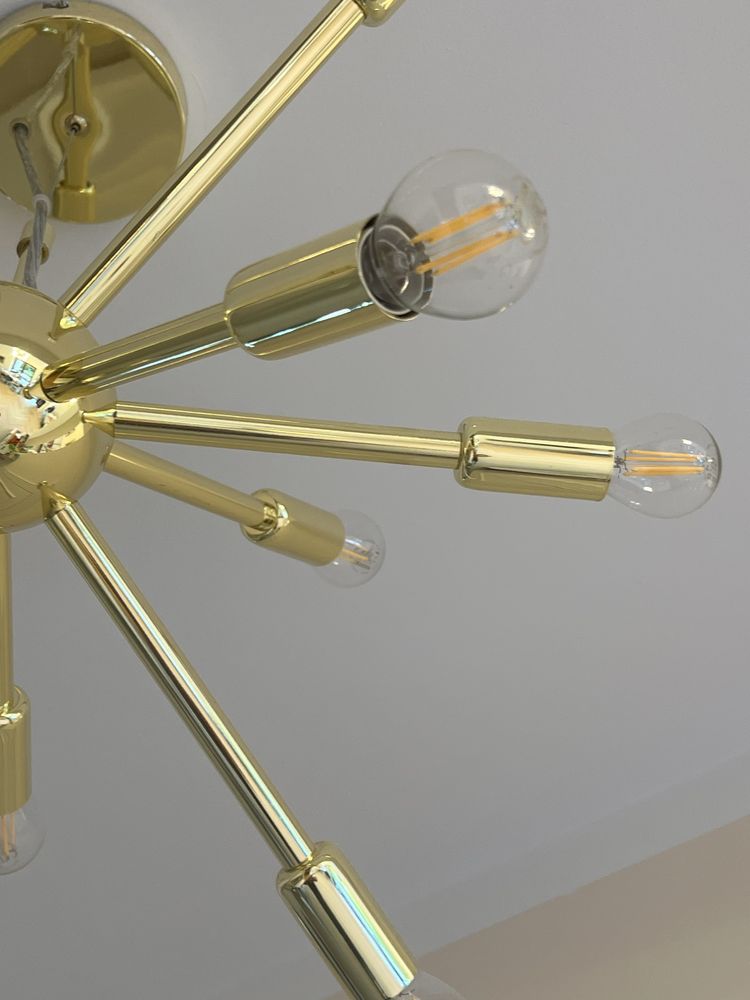 Westwing  lampa sufitowa Spike złota ,jak nowa  ( posiadam 3 sztuki)