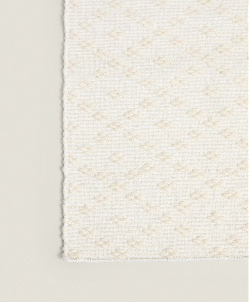 Tapete Algodão E Lã Entrançado Zara Home NOVO