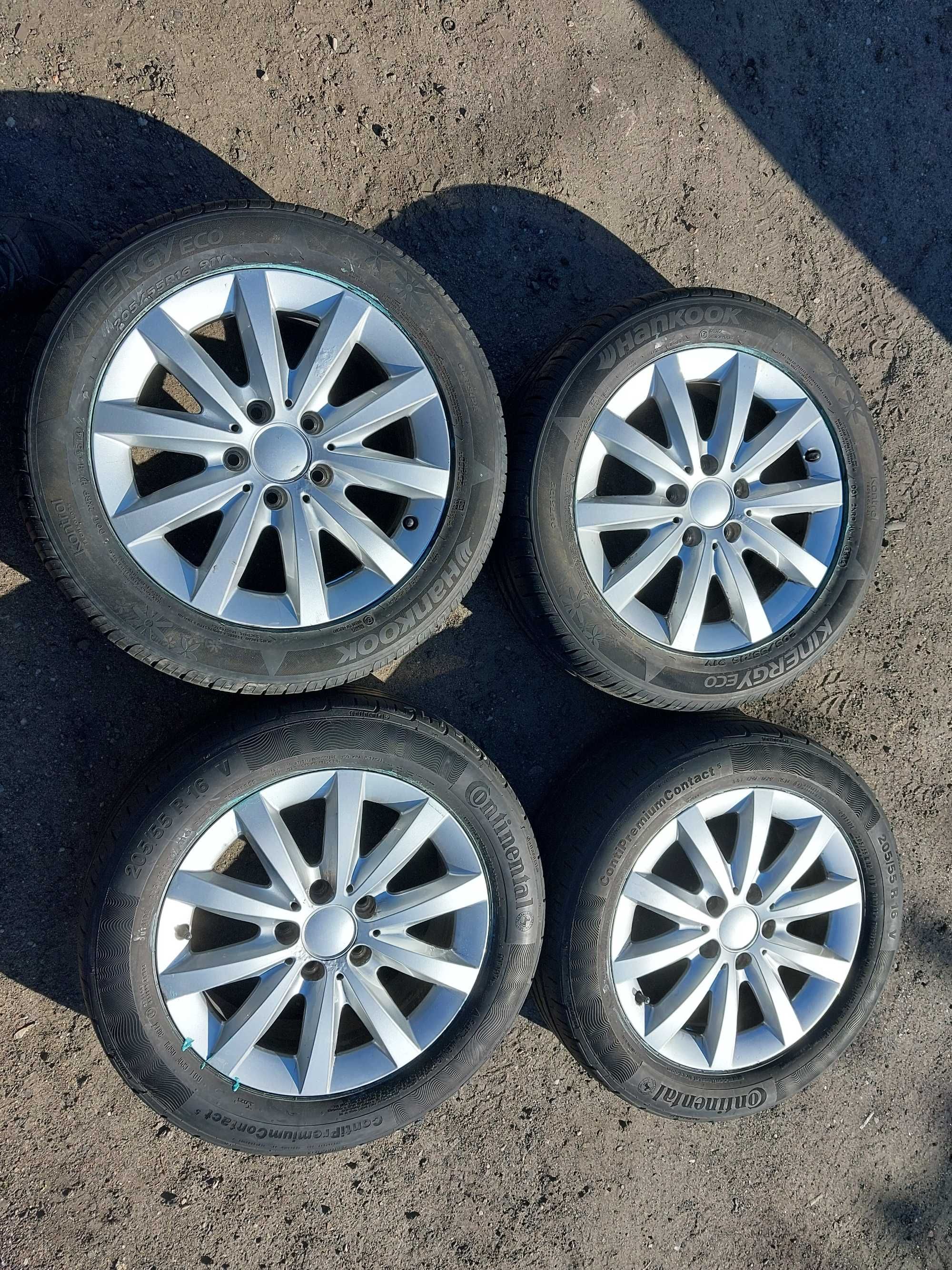 Alufelgi 16 5x112 Audi Volkswagen Mercedes Seat Skoda Opony koła