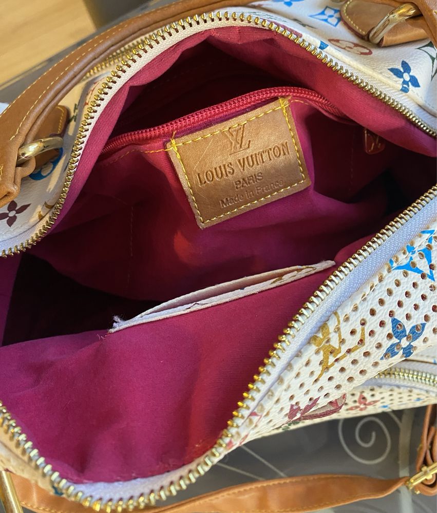 Biala torebka Louis Vuitton