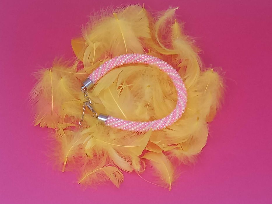 Ręcznie robiona bransoletka z koralików TOHO (duża)