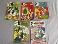5 sztuk komiks Micky Maus Myszka Miko wersja Niemiecka lata 70te
