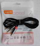 Кабель 3,5 мм. mini-Jack > 2 RCA аудио стерео кабель AUX Длина 1 м.