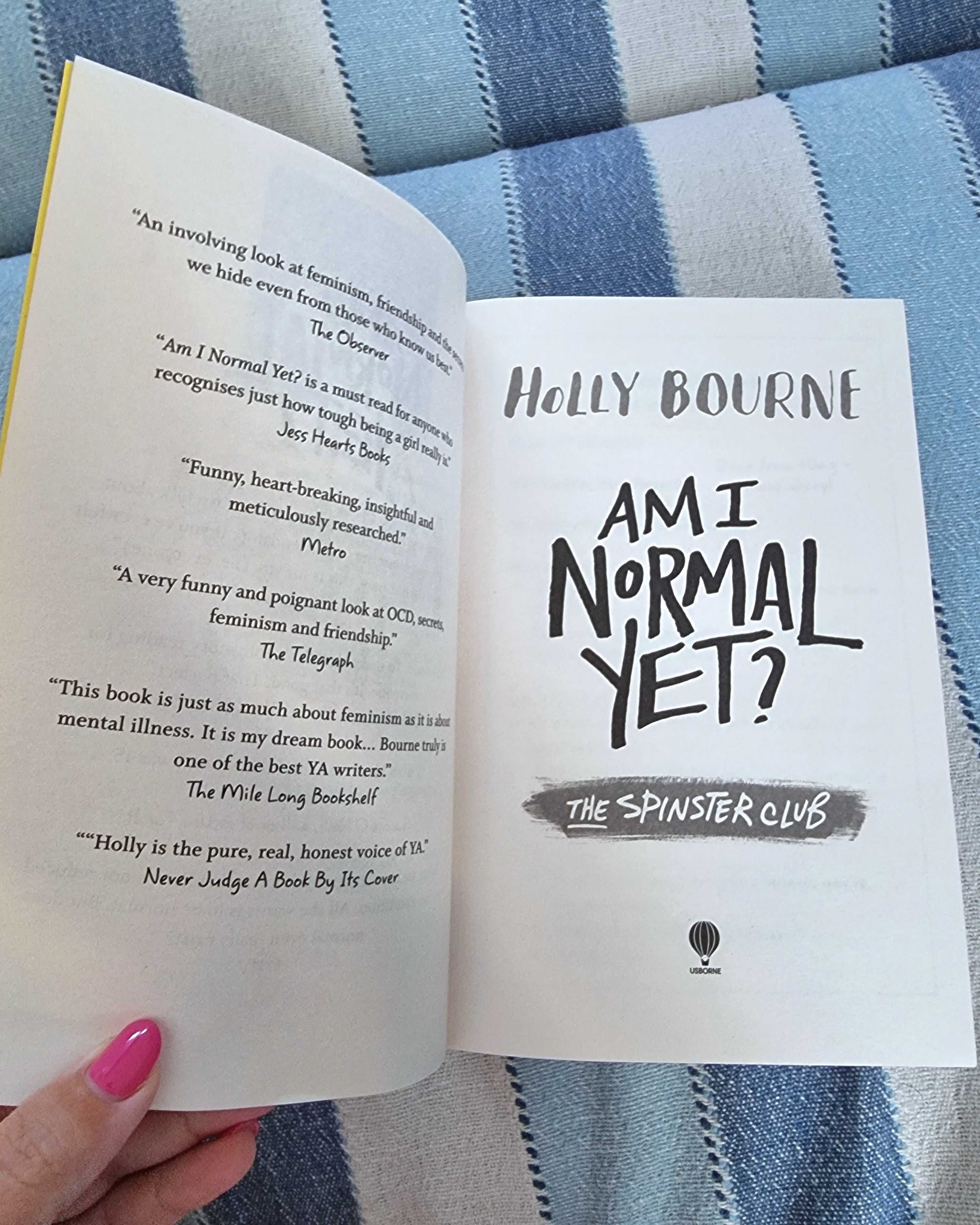 Livro "Am I Normal Yet?" de Holly Bourne (em Inglês)