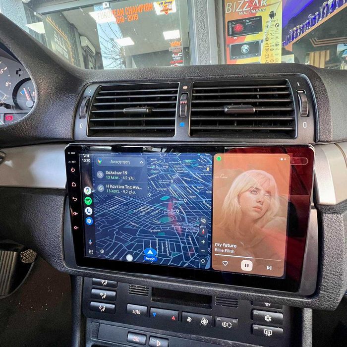 (NOVO) Rádio 2DIN 9" BMW E46 • Android [4+32GB] • 320 318 Serie 3