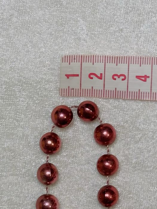 Декоративні пластикові нитки з глянцевим намистом