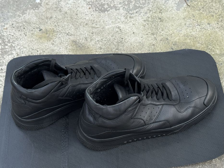 Чоловічі кросівки зимові|шкіряні чорні кросівки|rick hardi|44й розмір