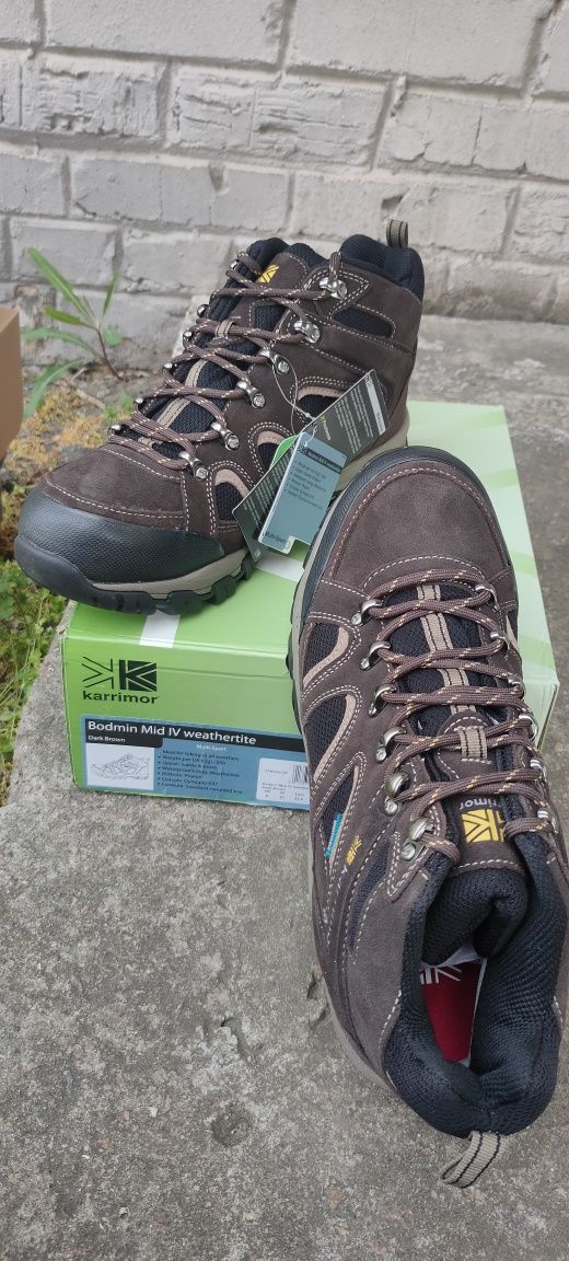 Ботинки трекинговые мужскиеKARRIMOR BODMIN MID 4 WEATHERTITE два цвета