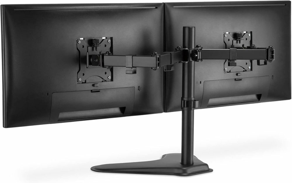 Suporte duplo de mesa p 2 monitores, ate 32 polegadas, até 2 x 8Kg