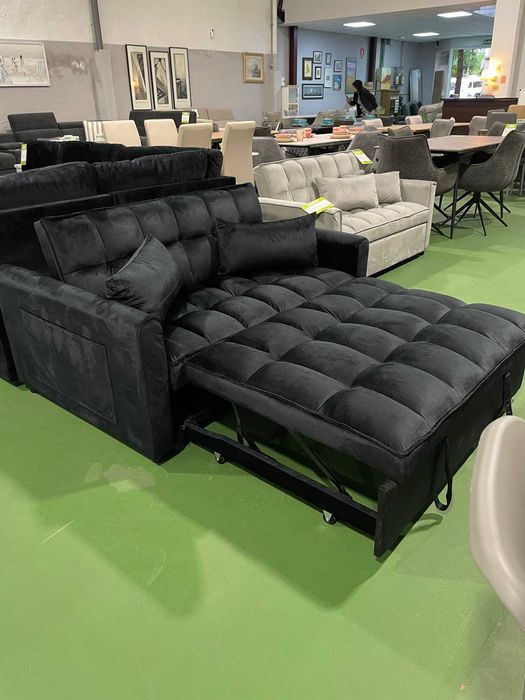 Sofa cama preto Levamos a sua casa Envio gratis