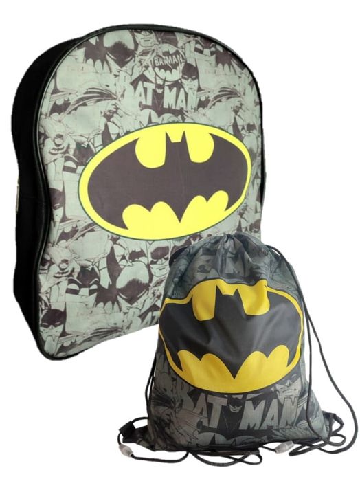 Plecak Przedszkolny Dziecięcy + Worek Batman