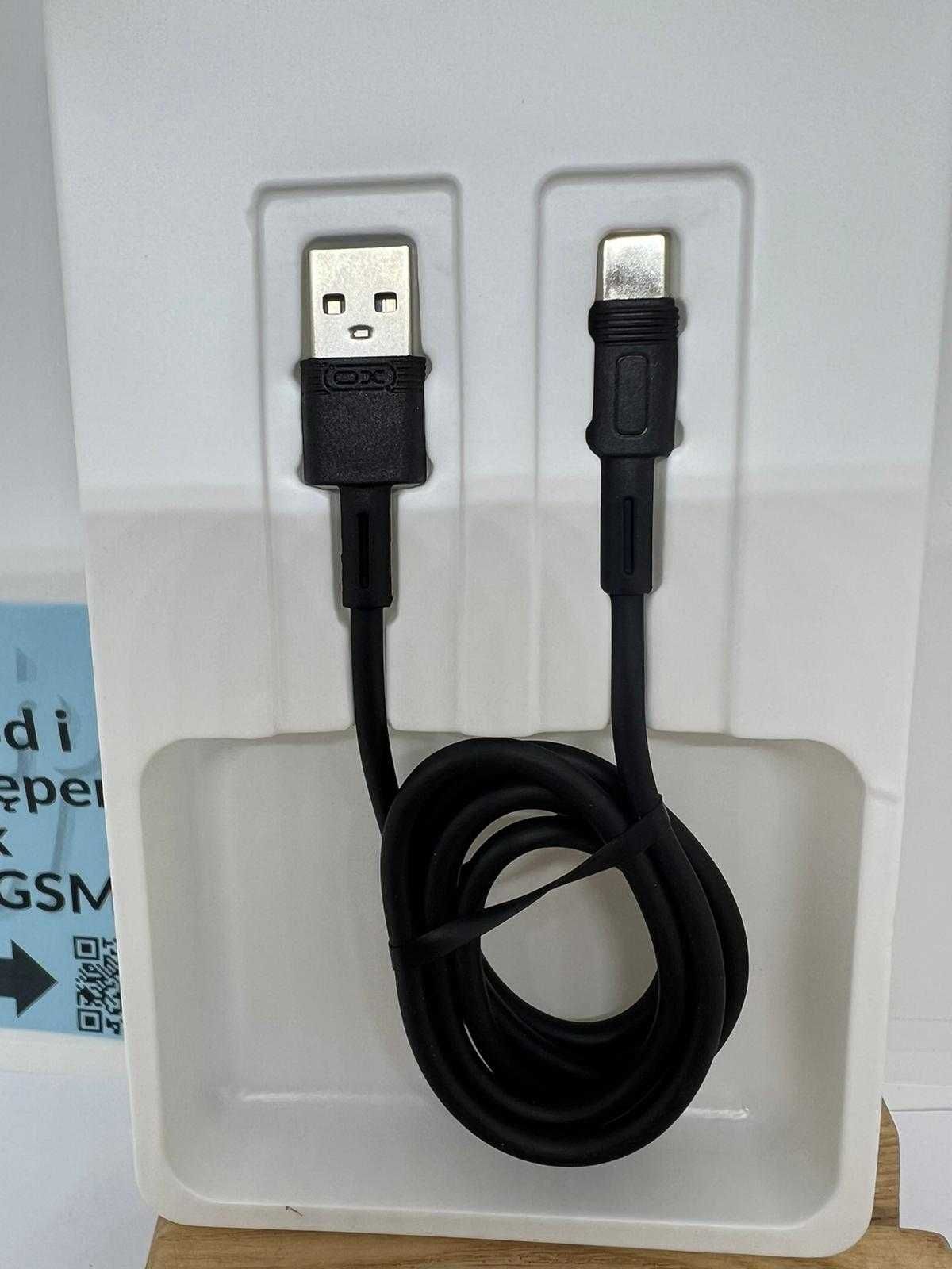 XO kabel NB-Q166 USB - USB-C 1,0 m 5A czarny super ładowanie HUAWEI