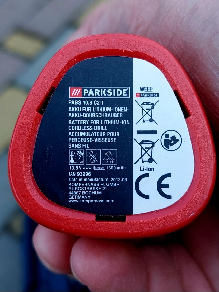 Потужний акумуляторний шуруповерт Parkside PABS 10.8 С2