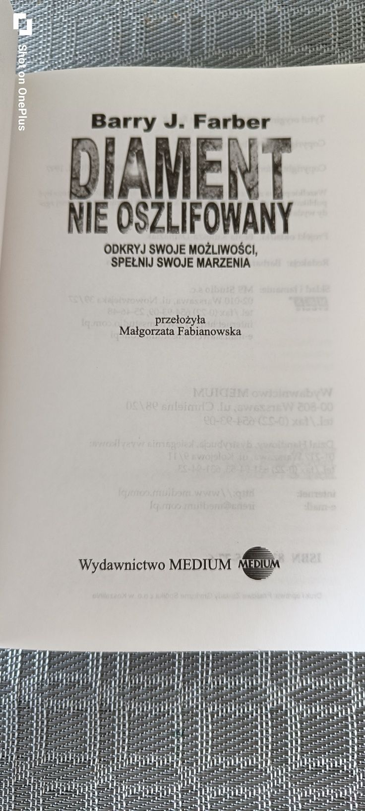 121. Książka Diament nie oszlifowany