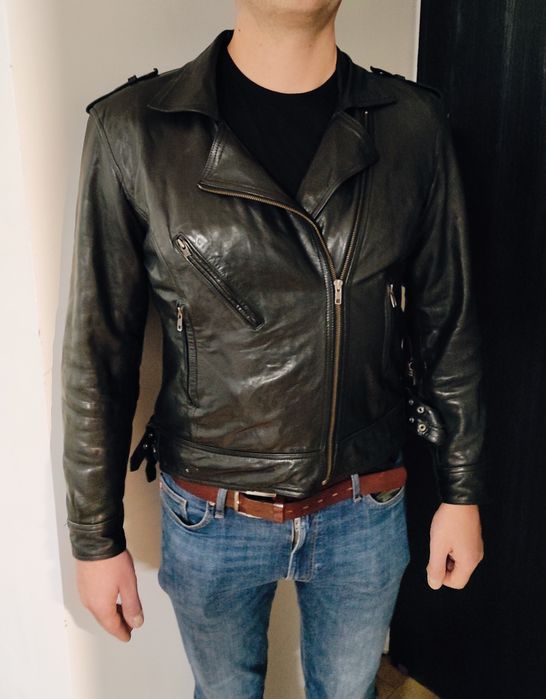 Męska skórzana ramoneska