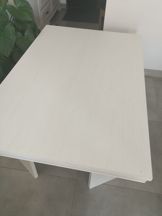 Biały stół kawowy 80x120x53