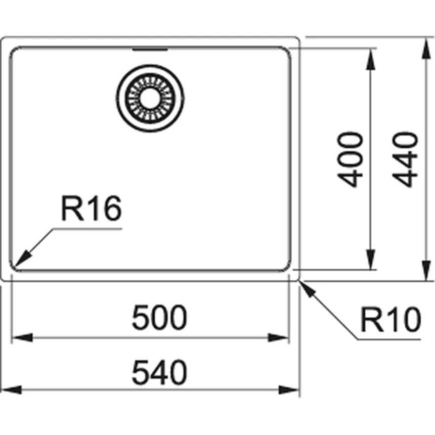 122.0598.741 Franke MRX 110-50 мийка