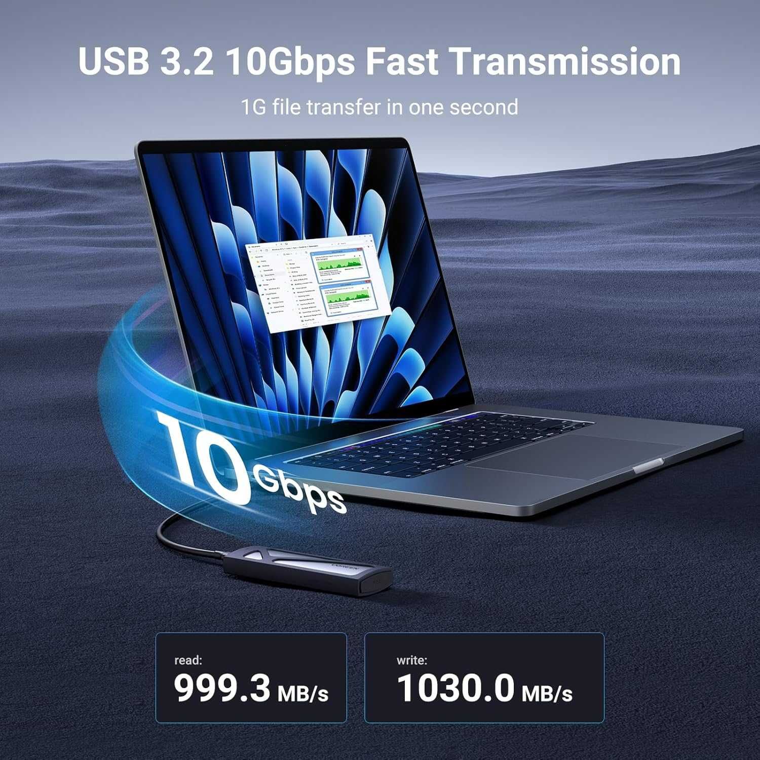 GREEN M.2 NVMe Obudowa na Dysk10 Gbps USB C SSD 670