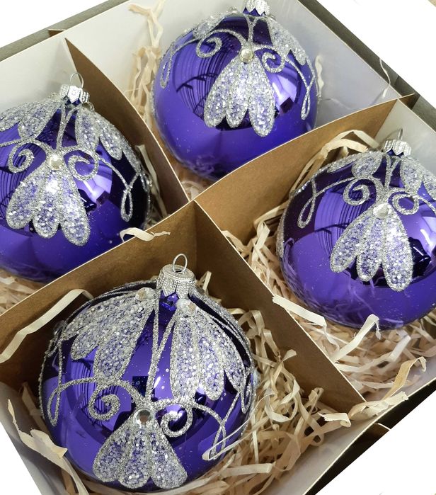 Bombki szklane choinkowe