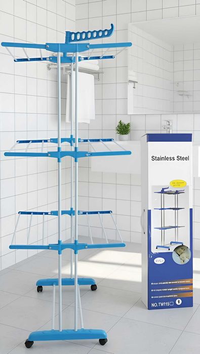 Сушарка для білизни, речей,одягу міцна вертикальна сушка, вішак ярусна