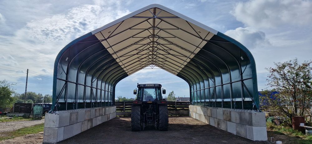 Hala łukowa 9x20x5m 180m2 OD RĘKI na bele garaż wiata magazyn namioto