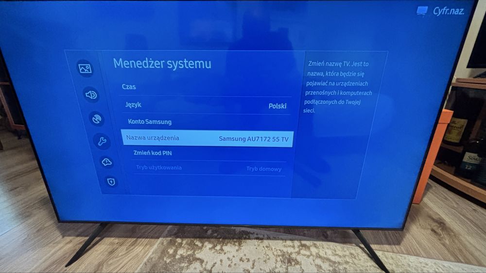 Telewizor Samsung AU7172 55” 4K