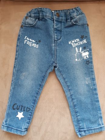 spodnie dziecięce jeans 80 regulacja